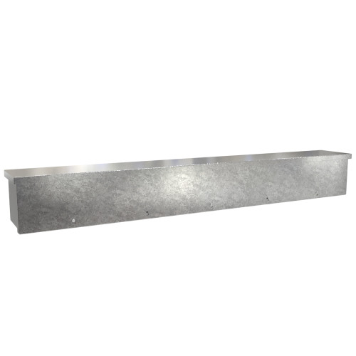 C3RWT660G Hammond Manufacturing 6in x 6in x 60in Type 3R Unpainted Galvanized Steel Wiring Trough