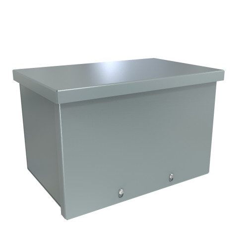 C3RWT812 Hammond Manufacturing 8in x 8in x 12in Type 3R Galvanized Steel Wiring Trough