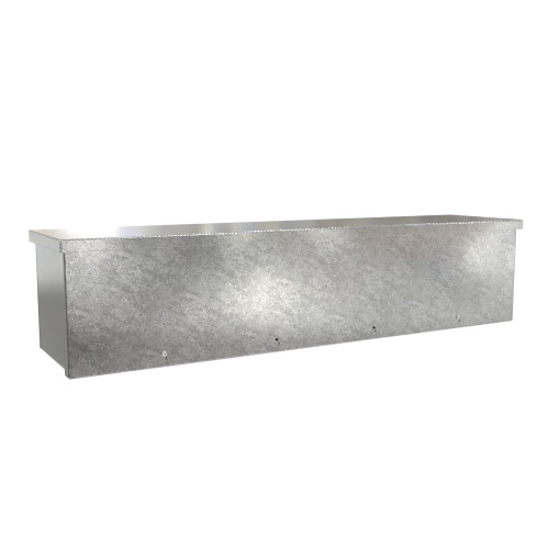 C3RWT836G Hammond Manufacturing 8in x 8in x 36in Type 3R Unpainted Galvanized Steel Wiring Trough