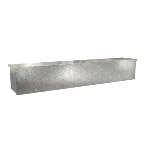 C3RWT848G Hammond Manufacturing 8in x 8in x 48in Type 3R Unpainted Galvanized Steel Wiring Trough