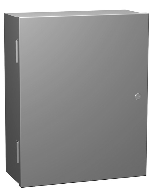 N1A24207 | Steel enclosure with hinged cover and quarter turn latch