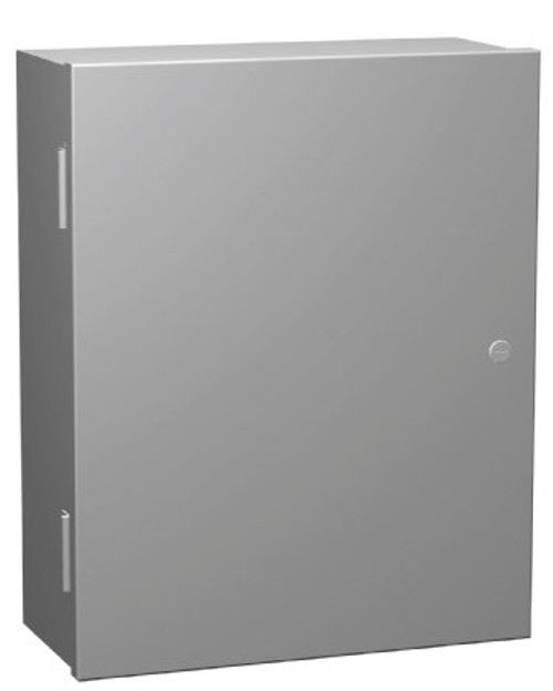 N1A36249 | 36 x 24 x 9 Steel Enclosure with Hinge Door and Quarter Turn