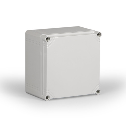 OPCM303018T.U | Ensto Polycarbonate enclosure with metric knock outs 300x300x187mm (11.8x11.8x7.4inch) with transparent cover, UL-listed, IP66/67.