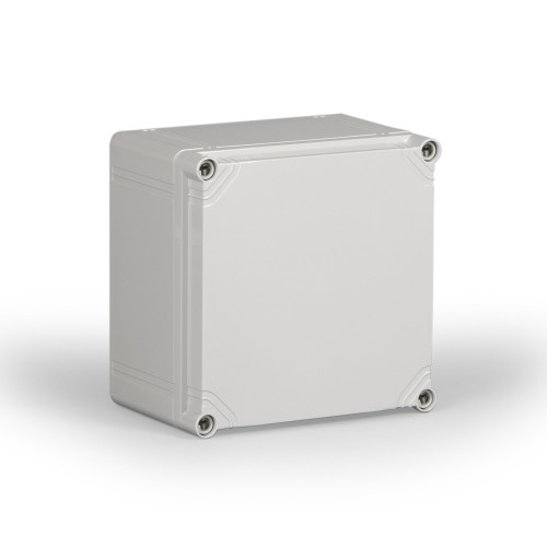 OPCP304013G.U | Ensto Polycarbonate enclosure with plain sides 400x300x132mmv  (15.7x11.8x5.2inch) with grey cover, UL-listed, IP66/67.