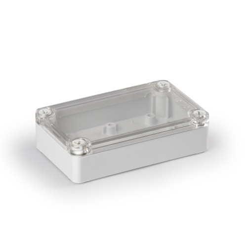 SPCK081313G.U | Ensto Polycarbonate enclosure 125x75x125mm (4.9x3.0x4.9inch) with grey cover, UL-listed, IP66/67. With PG -knock outs.