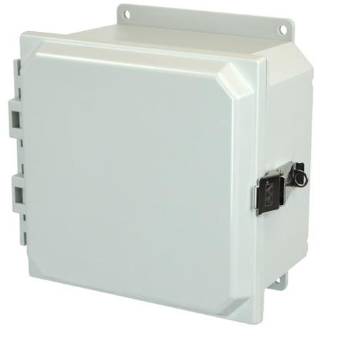 AMP884LF - Allied Moulded JIC Size Junction Box (SS Lockable Snap Latch Hinged Cover)