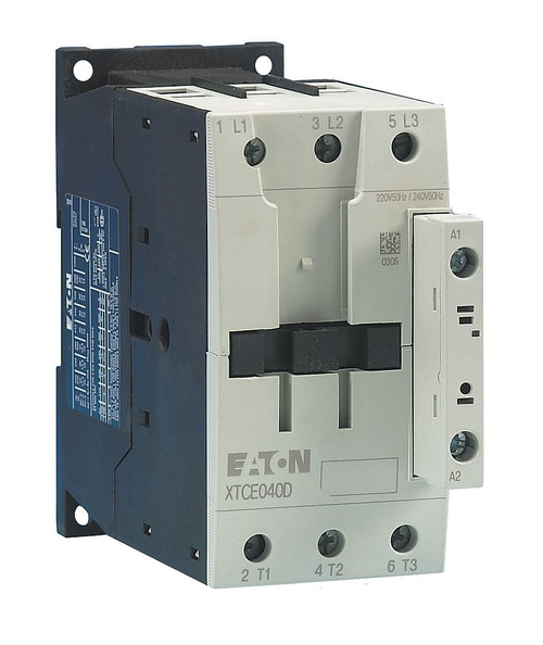 XTCE072D00D | Eaton FVNR 3-Pole Contactor (72A, 550V/50Hz, 600V/60Hz)