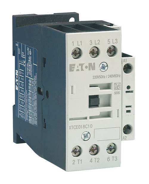 XTCE025C10D | Eaton FVNR 3-Pole Contactor (25A, 550V/50Hz, 600V/60Hz)