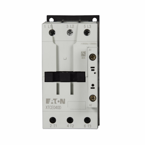 XTCE050D00B | Eaton FVNR 3-Pole Contactor (50A, 220V/50Hz, 240V/60Hz)