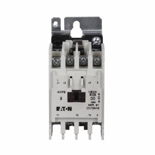 CN15AN3T1B | Eaton NEMA Size 00 Contactor (9A, 24V DC)