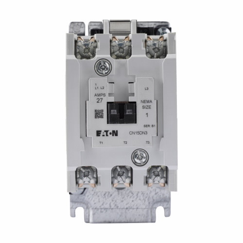 CN15DN3BB | Eaton NEMA Size 1 Contactor (27A, 240V/60Hz, 220V/50Hz)