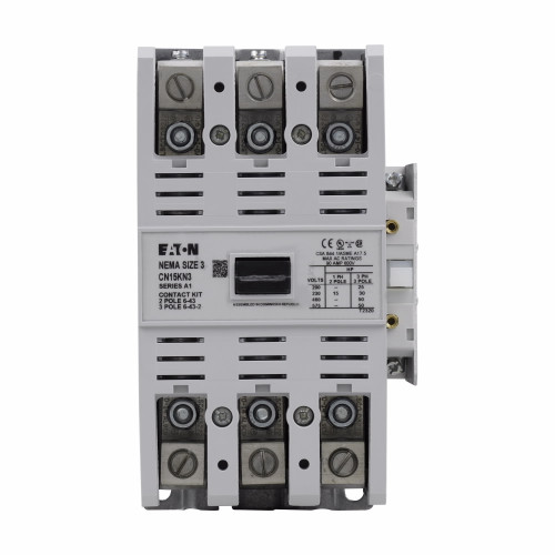 CN15KN3T | Eaton NEMA Size 3 Contactor (90A, 24VAC/60HZ 24VAC/50Hz)