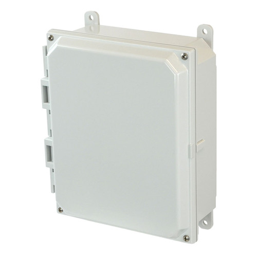 AMP1082 | Allied Moulded Products 10 x 8 x 2 Polycarbonate enclosure with 4-screw lift-off cover