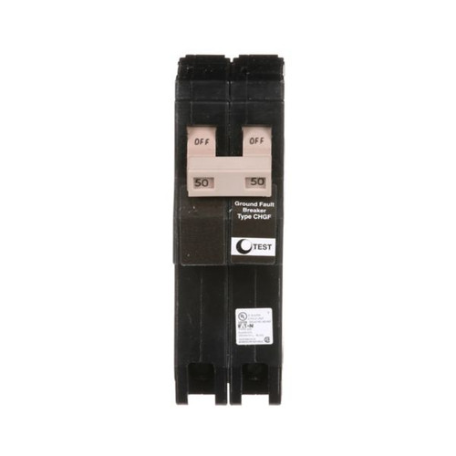 CHN250GF | Eaton CH 5MA GFCI, 2P, 50A, 120/240V, 10KAIC