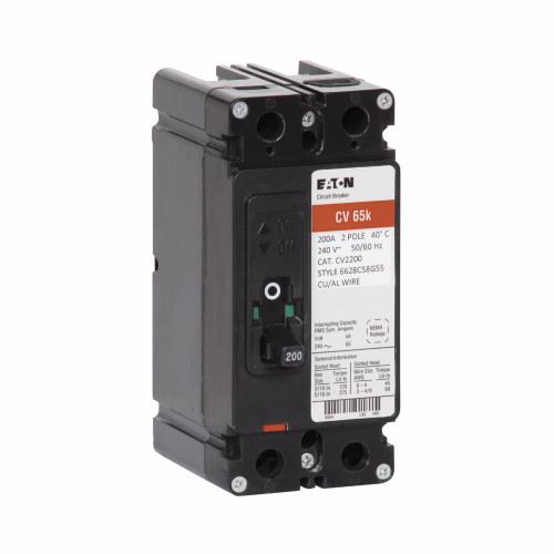 CV2100W | Eaton CV 2 POLE 100 AMPS 65KA 240 VAC NO TERMINALS