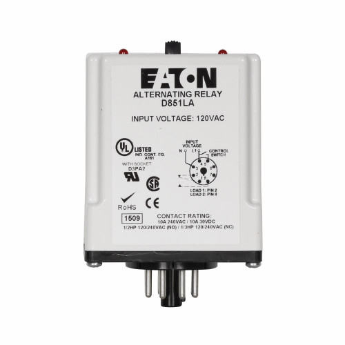 D852LR | Eaton Alternating Relay DPDT Sel Sw 12VAC