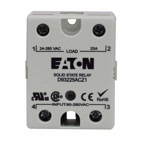 D93240ATZ2 | Eaton SSR-HOCKPUCK 40A 24-280VAC OUT,3-32VDC IN,ZERO CROSS,TRIAC