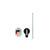 EHMVD12B Eaton Black Universal Rotary Through-the-Door Handle Mechanism (Used with EG-Frame, Frame J-K, 12in shaft)