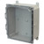 PCJ1084CCH | Hammond Manufacturing 10 x 8 x 4 Hinged 2-Screw Clear Junction Box Cover