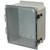 PCJ14126CCLF | Hammond Manufacturing 14 x 12 x 6 Hinged Metal Snap Latch Clear Junction Box Cover