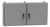 HN4WM424812GY | Hammond Manufacturing 42 x 48 x 12 Steel Enclosure with Continuous Hinge Door and Handle