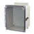 AMP1086CCLF Allied Moulded Products 10in x 8in x 6in Polycarbonate enclosure with hinged clear cover and stainless-steel snap latch