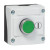 LBX10110 | Baco Controls 22MM 1 Hole Control Station, Green Flush Pushbutton, Momentary with 1 NO Contact, Intl Start Symbol