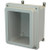 AM864RW Allied Moulded Products 8 x 6 x 4 Fiberglass enclosure with raised 4-screw lift-off window cover