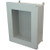 AM2068HW | 20 x 16 x 8 Fiberglass enclosure with 2-screw hinged window cover