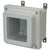 AM664RW | Allied Moulded Products 6 x 6 x 4 Junction Box With Viewing Window Raised 4-Screw Lift-Off Cover