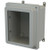 AM864RHW | 8 x 6 x 4 Fiberglass enclosure with raised 2-screw hinged window cover