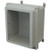 AM1206RHW Allied Moulded Products 12 x 10 x 6 Fiberglass enclosure with raised 2-screw hinged window cover