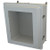 AM1868RLW | Allied Moulded Products 18 x 16 x 8 Fiberglass enclosure with raised hinged window cover and snap latch