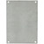 PG142 Allied Moulded Products Galvannealed steel back panel for use with 14in x 12in fiberglass enclosures