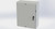 SCE-48XEL3716LPLG Saginaw Control and Engineering 48 x 37.375 x 16 Carbon Steel Disconnect Enclosure with Hinged Cover and 3-Point Latching Mechanism