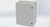 SCE-201610ELJLG Saginaw Control and Engineering 20 x 16 x 10 Carbon Steel Enclosure with Hinged Door and Mini Quarter Turn Latches