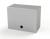 SCE-L9N126LP Saginaw Control and Engineering 9 x 12 x 6 Carbon Steel Enclosure with a Removable Cover and Black Quarter Turn Latches