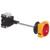 0165059LS Baco Controls 25A 4 Pole + NC/NO Disc Sw, Long Shaft Door Interlock, Yel/Red Pad