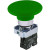 Ex9PBR33 Noark Pushbutton Non-Illuminated, Ex9PB,  Momentary 60mm Mushroom Head, Green, 2NO