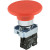 Ex9PBR44 Noark Pushbutton Non-Illuminated, Ex9PB,  Momentary 60mm Mushroom Head, Red, 2NC