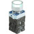 Ex9PBW3163C Noark Pushbutton Illuminated, Ex9PB,  Momentary  Flush w/ Guard, White 2NO, 12Vac/dc
