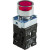 Ex9PBW3464N Noark Pushbutton Illuminated, Ex9PB,  Momentary  Flush w/ Guard, Red 2NC, 110Vac/dc