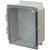 AMP864CCF Allied Moulded Products 8 x 6 x 4 Polycarbonate enclosure with 4-screw lift-off clear cover