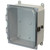 AMP864CCL | Polycarbonate enclosure with hinged clear cover and snap latch