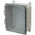 AMP1084CCH Allied Moulded Products 10 x 8 x 4 Polycarbonate Enclosure with Hinged Screw Cover and Stainless-Steel Snap Latch