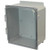 AMP1426CCF Allied Moulded Products 14 x 12 x 6 Polycarbonate Enclosure with Screw Cover and Stainless-Steel Snap Latch