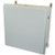 AM24240RT | Allied Moulded Products 24 x 24 x 10 Fiberglass enclosure with raised hinged cover and twist latch