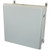 AM24248RT | Allied Moulded Products 24 x 24 x 8 Fiberglass enclosure with raised hinged cover and twist latch