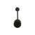 KPR3-100B ABB Black Non-illuminated Momentary Reset Push Button