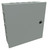 CHKO12124 Hammond Manufacturing 12 x 12 x 4 Mild steel enclosure with hinged cover and quarter turn latch with knockouts
